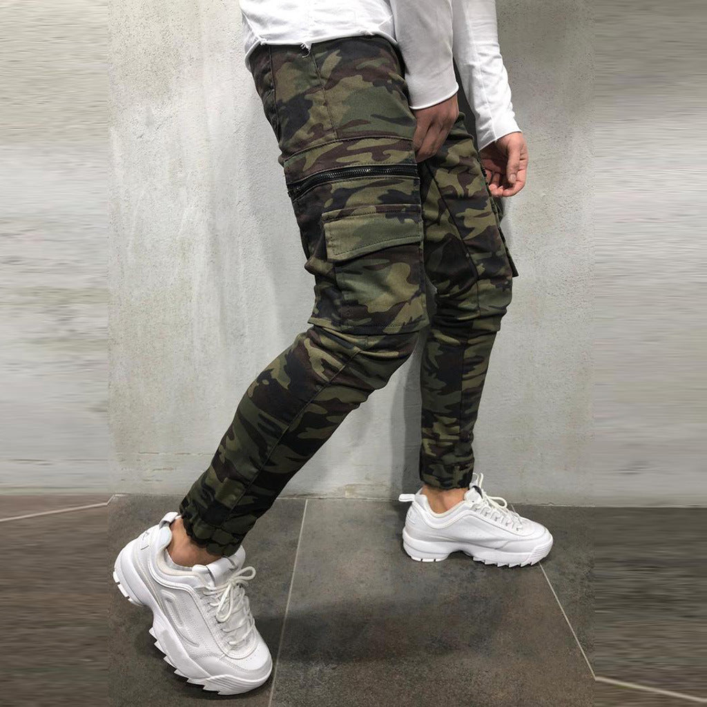 Cargo pants for men - Slim Fit - Camouflage jogging pants