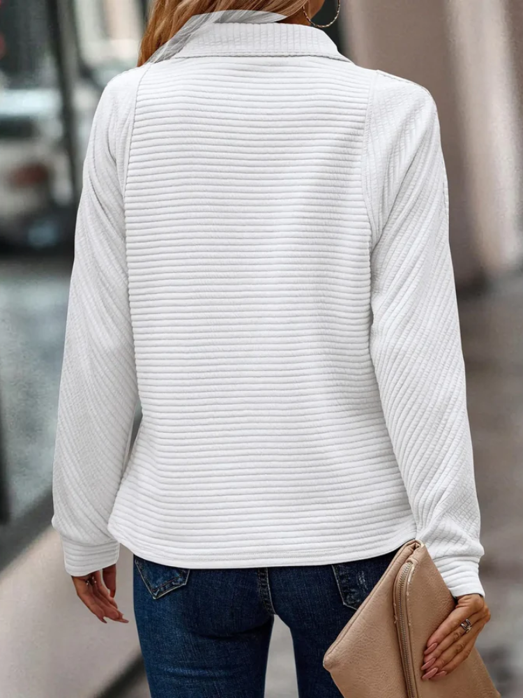 Elegant Ladies Sweater with V-neck
