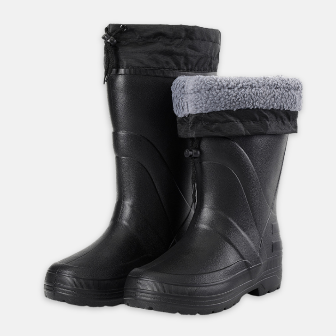 Men's Snowboots – Waterproof – Fleece Lining – Anti-Slip Sole – Mid-Height Fit