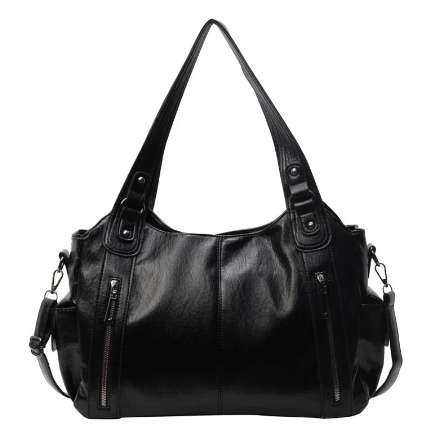 Ladies Handbag – Structured Design – Multiple Compartments – Metal Details – Hand/Shoulder Carryable