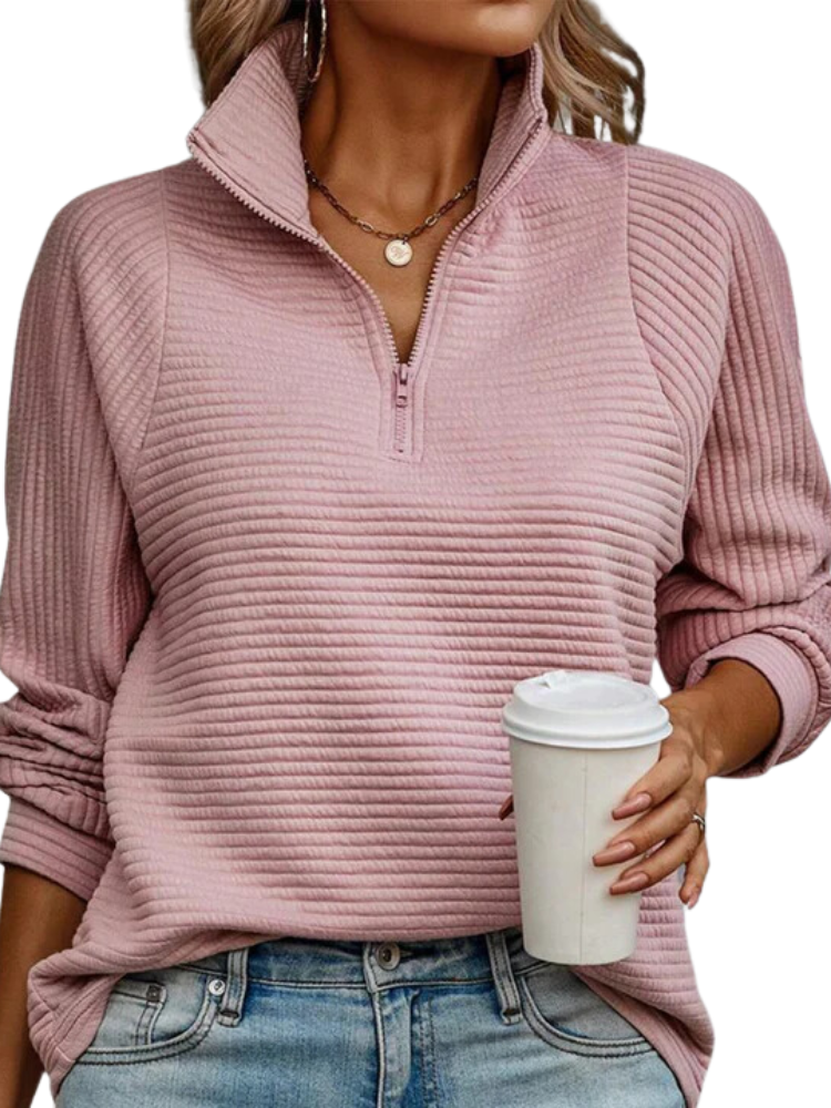 Elegant Ladies Sweater with V-neck