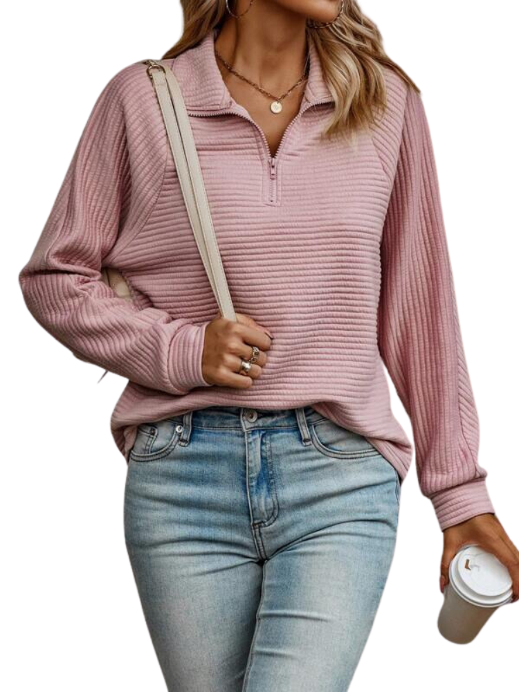 Elegant Ladies Sweater with V-neck
