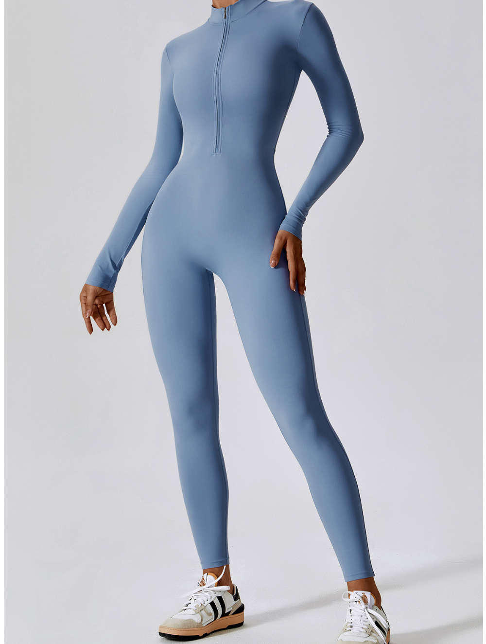 Kate | Shaping Yoga Fitness Jumpsuit with Long Sleeves