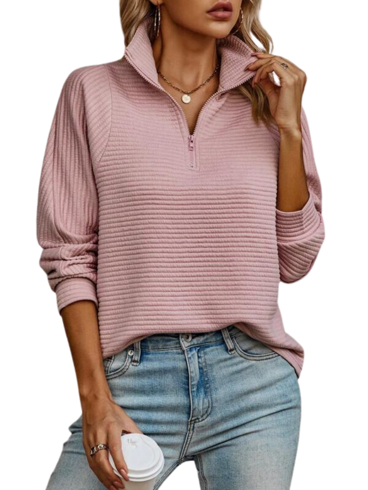Elegant Ladies Sweater with V-neck