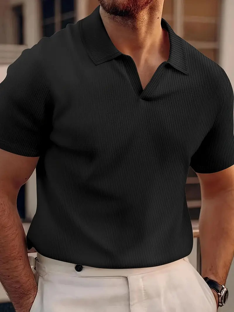 Men's polo shirt – Slim Fit – Soft Knit Fabric – Short Sleeve – Casual Look