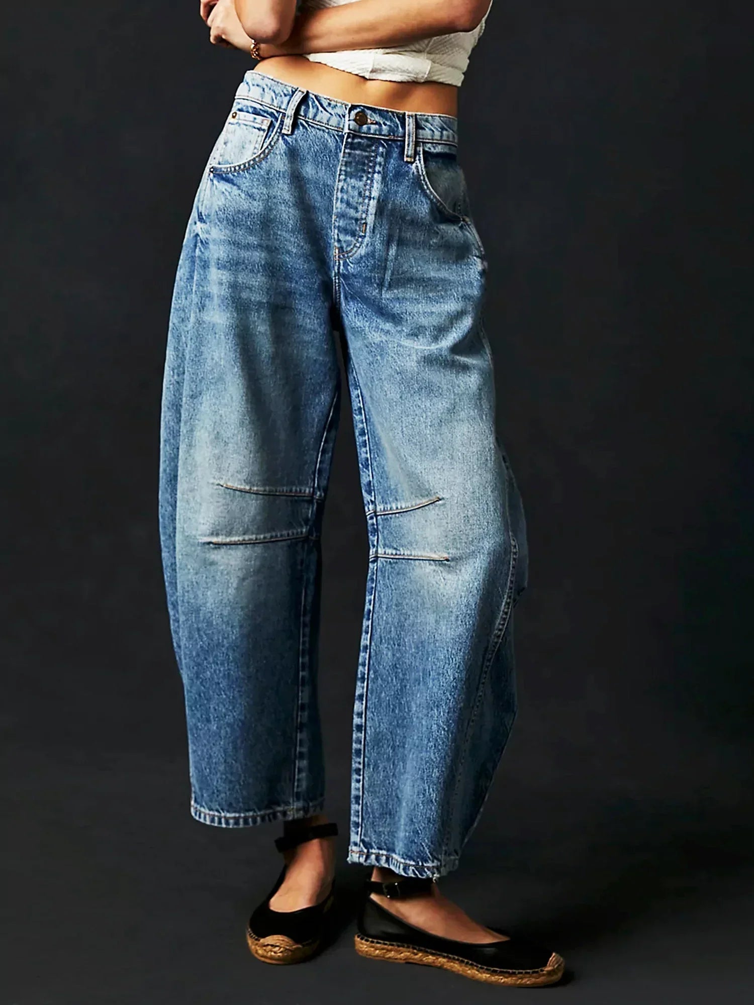 Ladies Pants - Wide Legs - High Waist - Comfortable Fit - Trendy Leopard Print