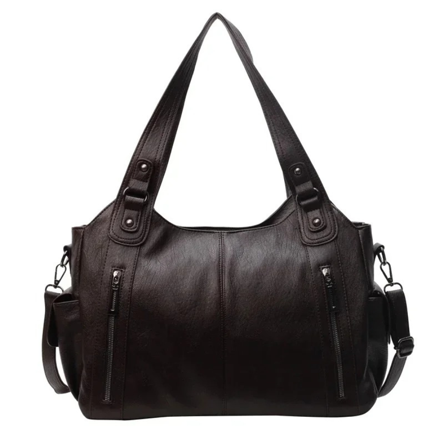 Ladies Handbag – Structured Design – Multiple Compartments – Metal Details – Hand/Shoulder Carryable