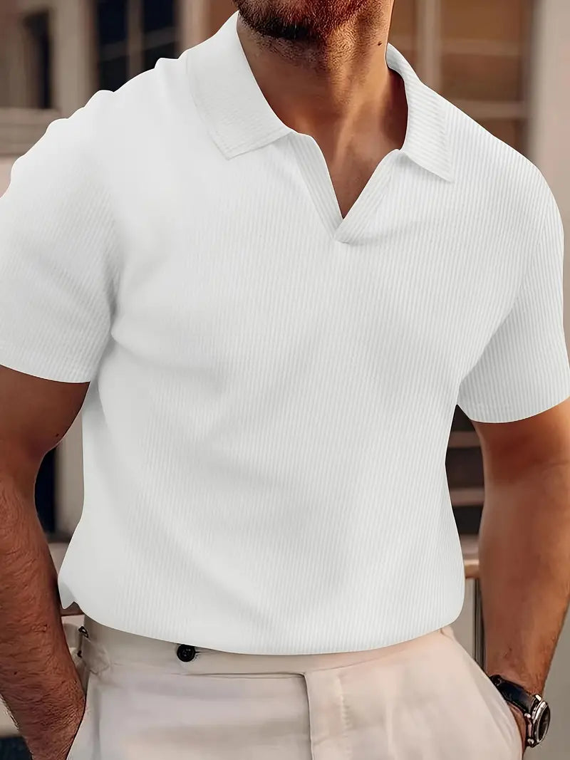 Men's polo shirt – Slim Fit – Soft Knit Fabric – Short Sleeve – Casual Look