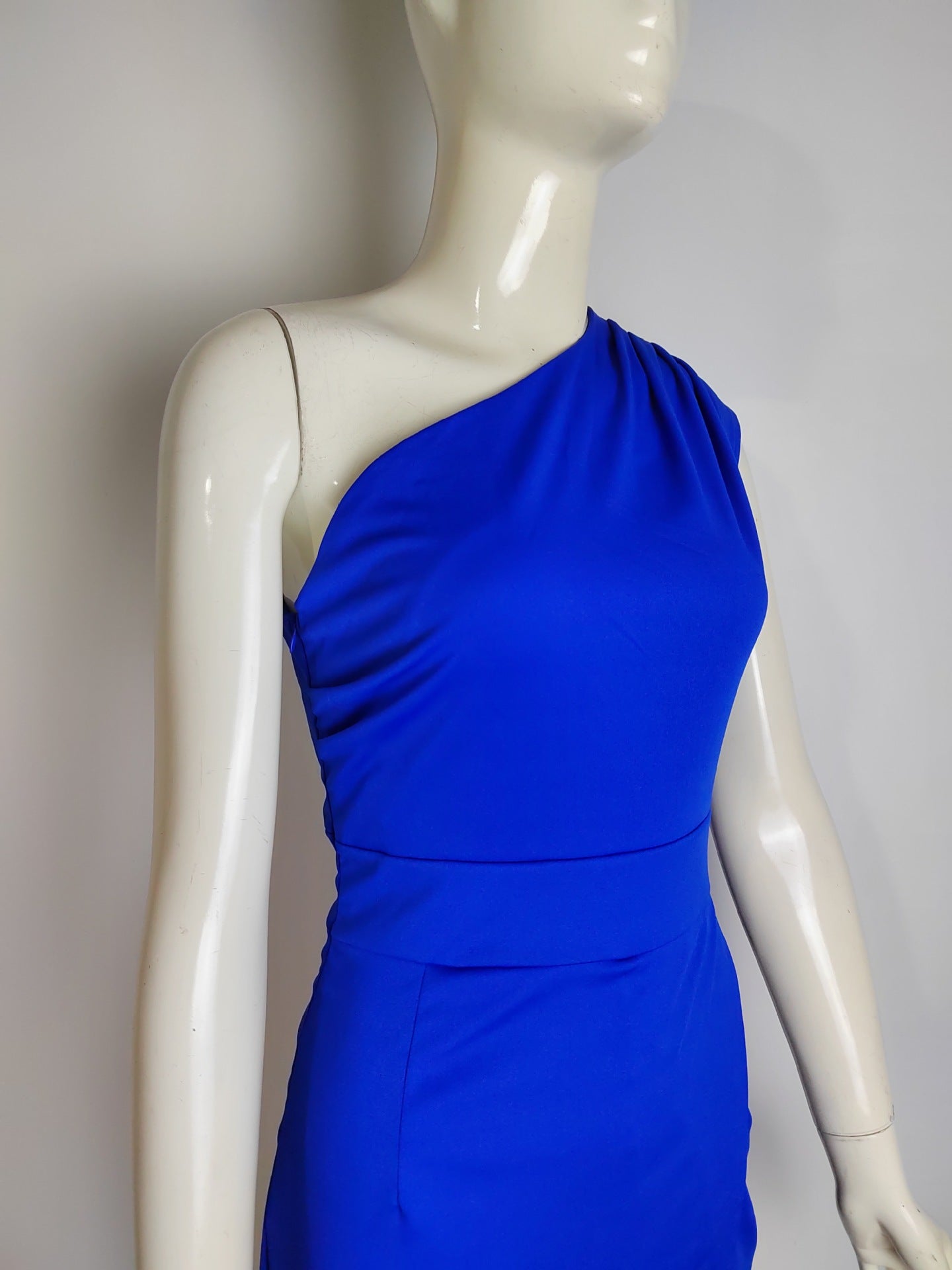 Ladies Evening Dress - One-Shoulder - High Slit - Floor-Length Elegant Fit
