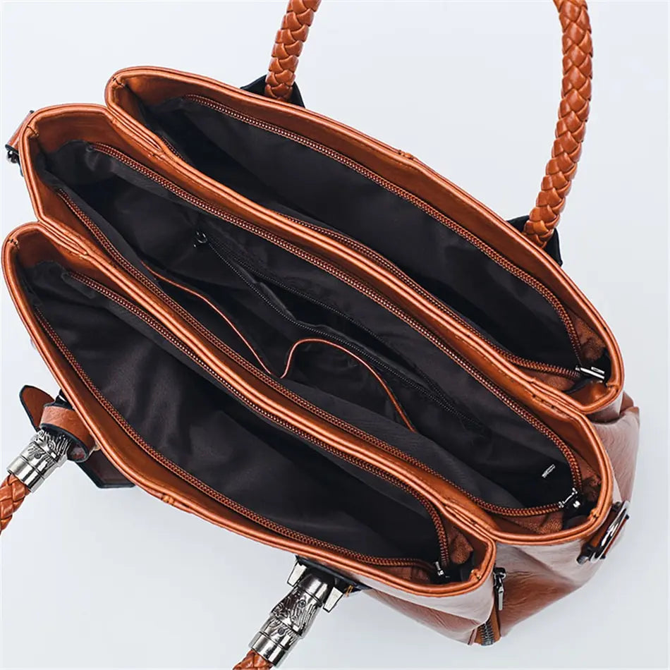 Laure™ Luxury Leather Bag - Elegant Handbag for Women
