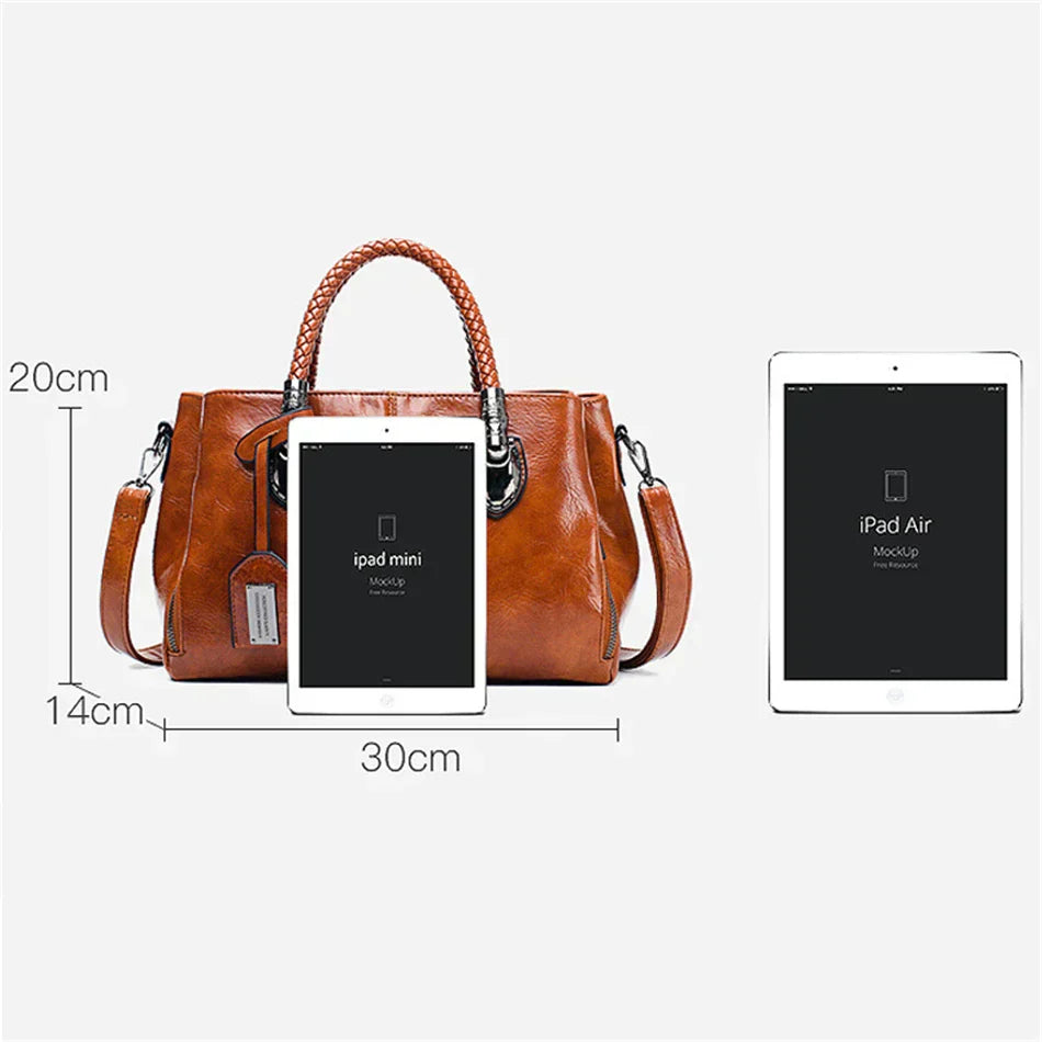 Laure™ Luxury Leather Bag - Elegant Handbag for Women