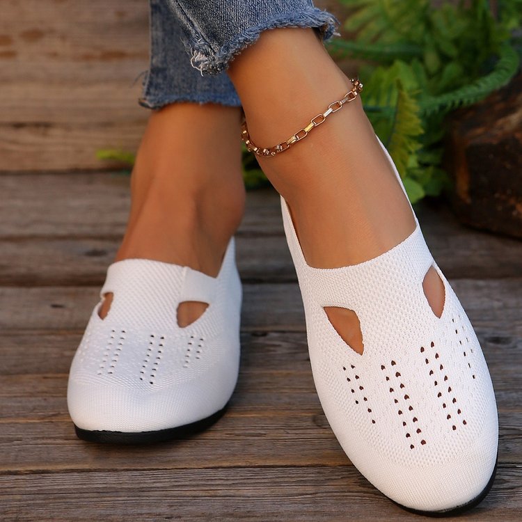 Women's overshoes – Orthopedic – Soft knit – Round toe – Breathable slip-on