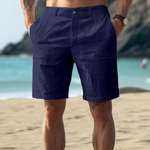 Men's Shorts – Relaxed Fit – Breathable Material – Knee Length – Utility Pockets