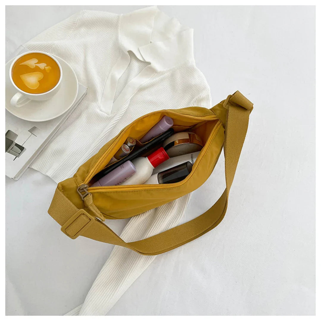 Ladies Crossbody Bag – Cotton – Adjustable Strap – Lightweight – Casual Use