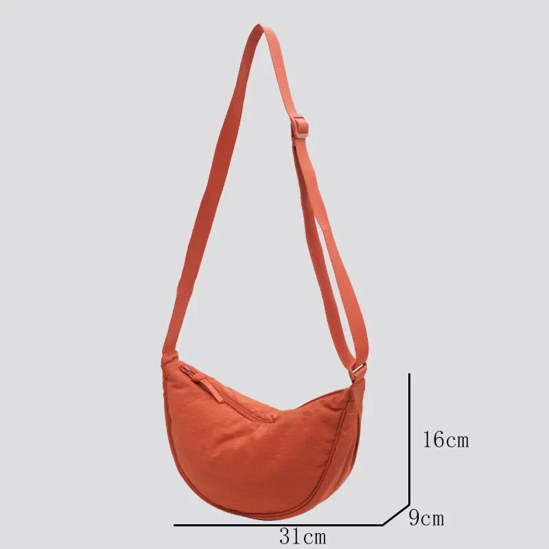 Ladies Crossbody Bag – Cotton – Adjustable Strap – Lightweight – Casual Use