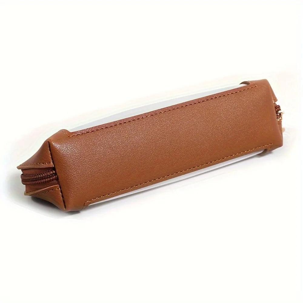 Case - Transparent Design - Faux Leather Finish - Zipper Closure - Practical Organizer