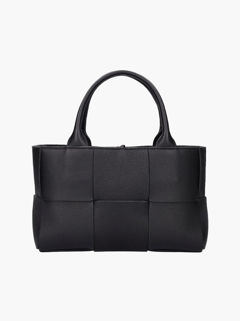 Woven leather women's handbag - stylish and versatile bag