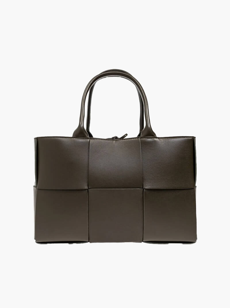 Woven leather women's handbag - stylish and versatile bag