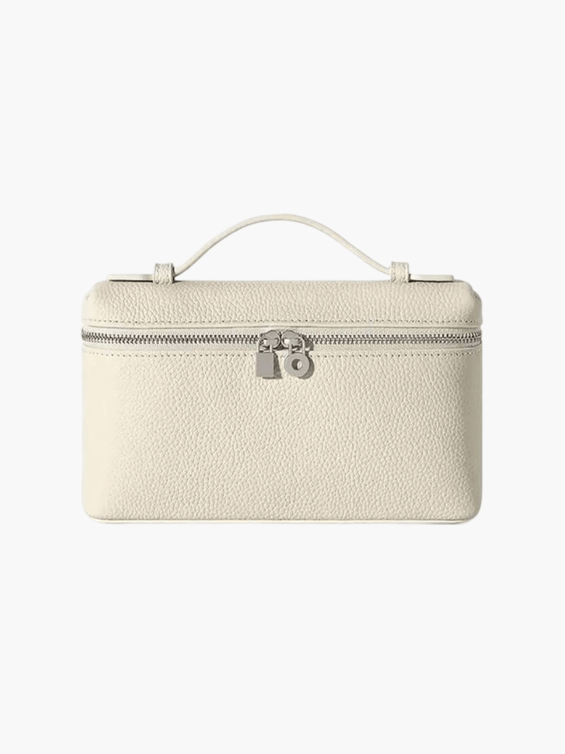 Structured women's handbag - elegant leather bag