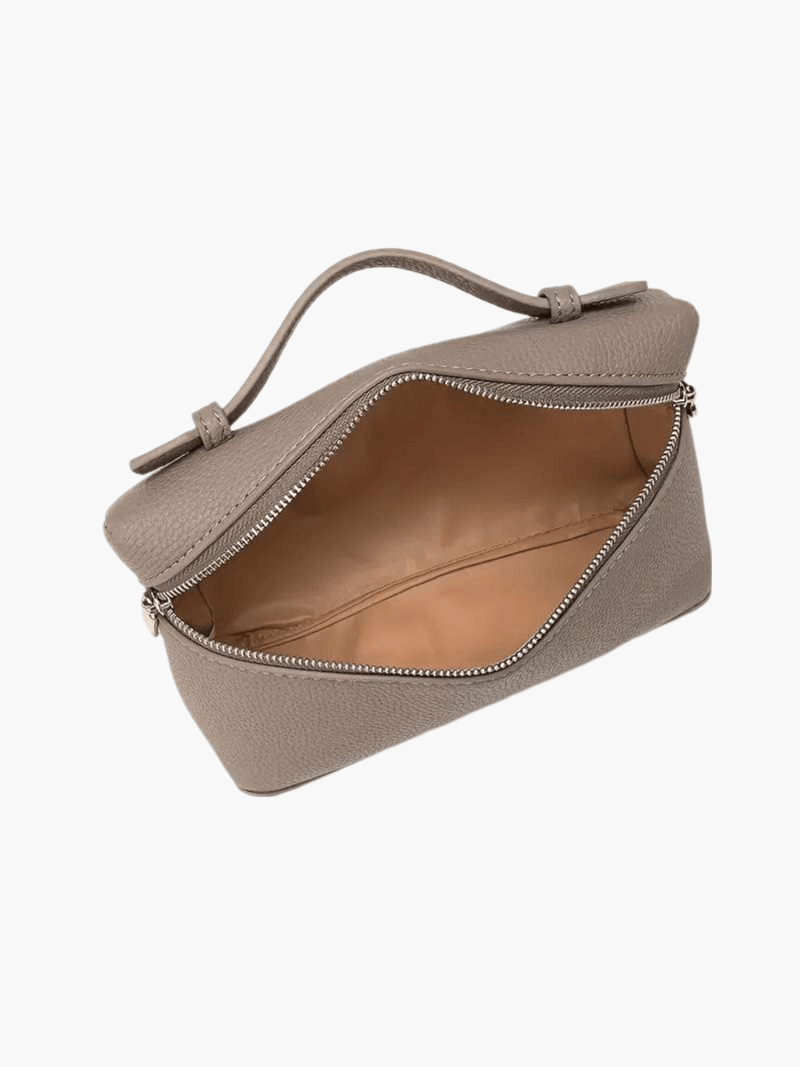 Structured women's handbag - elegant leather bag