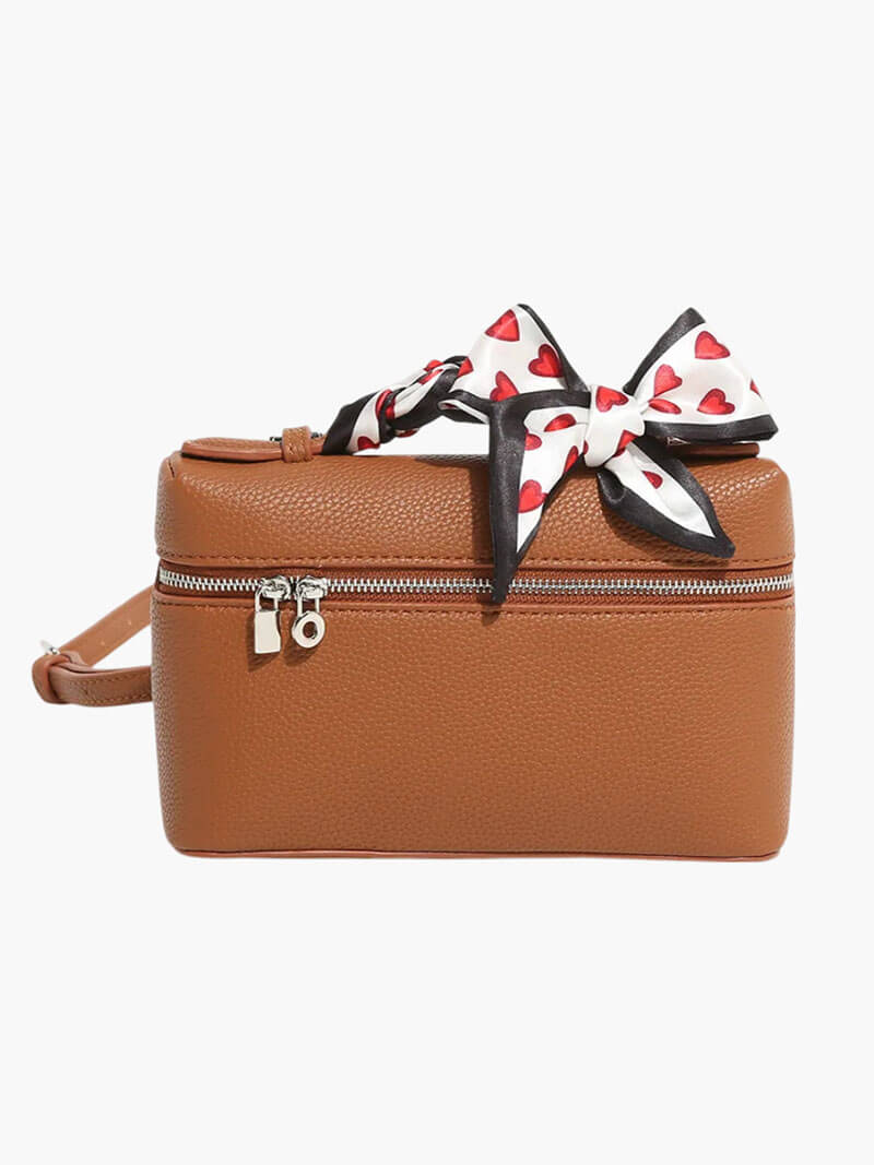 Structured women's handbag - elegant leather bag