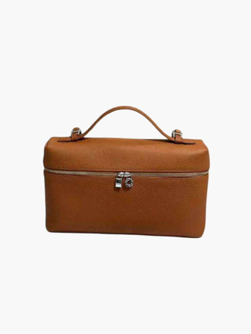 Structured women's handbag - elegant leather bag