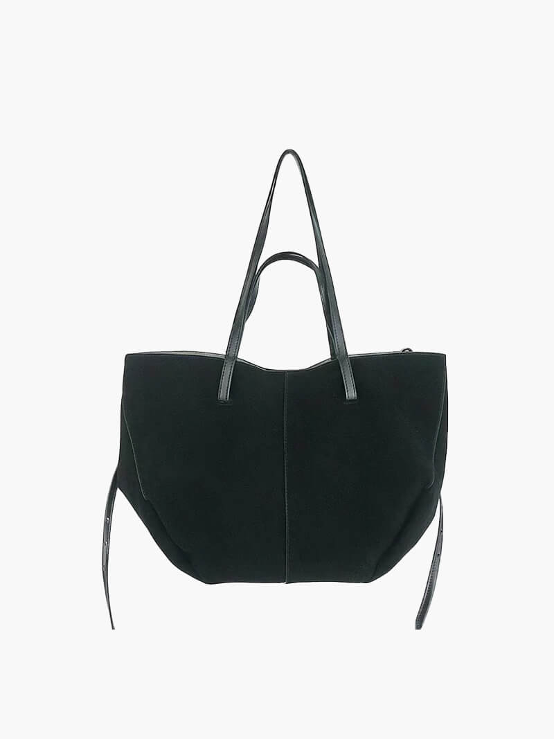 Women's Tote Bag – Suede Leather – Spacious Design – Minimalist – Shoulder Model