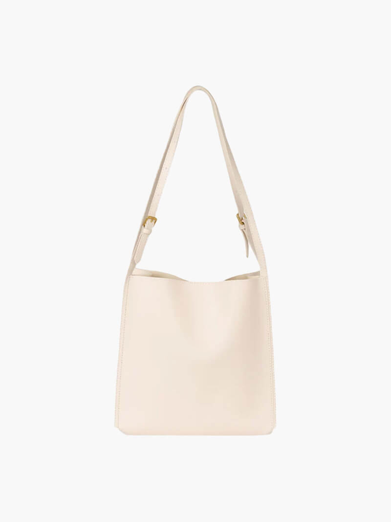 Leather women's shoulder bag - casual everyday bag