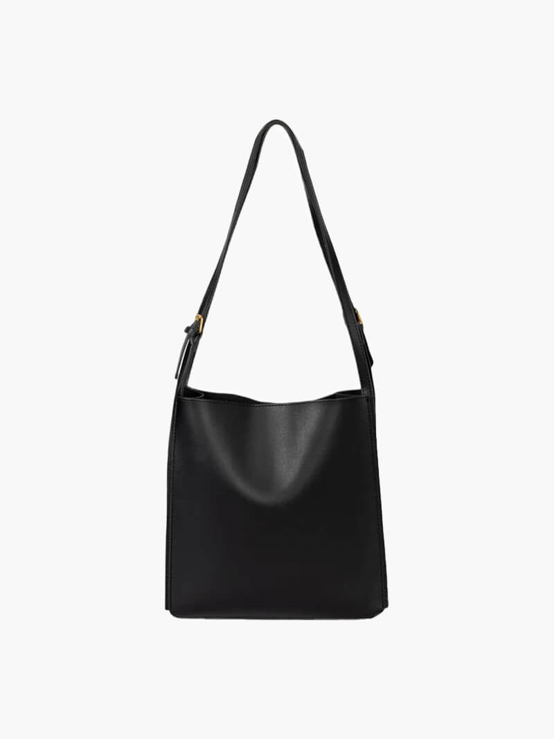 Leather women's shoulder bag - casual everyday bag