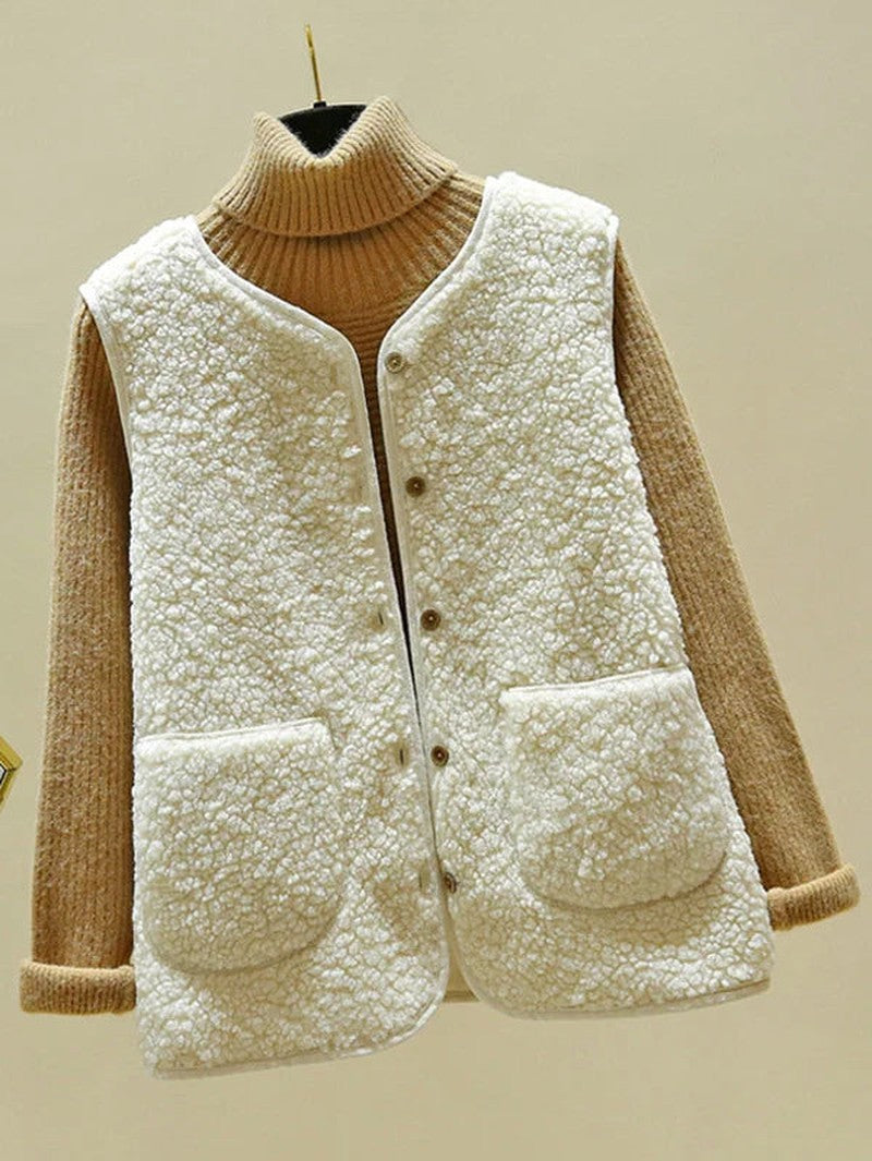 Nadine - luxurious sleeveless wool vest