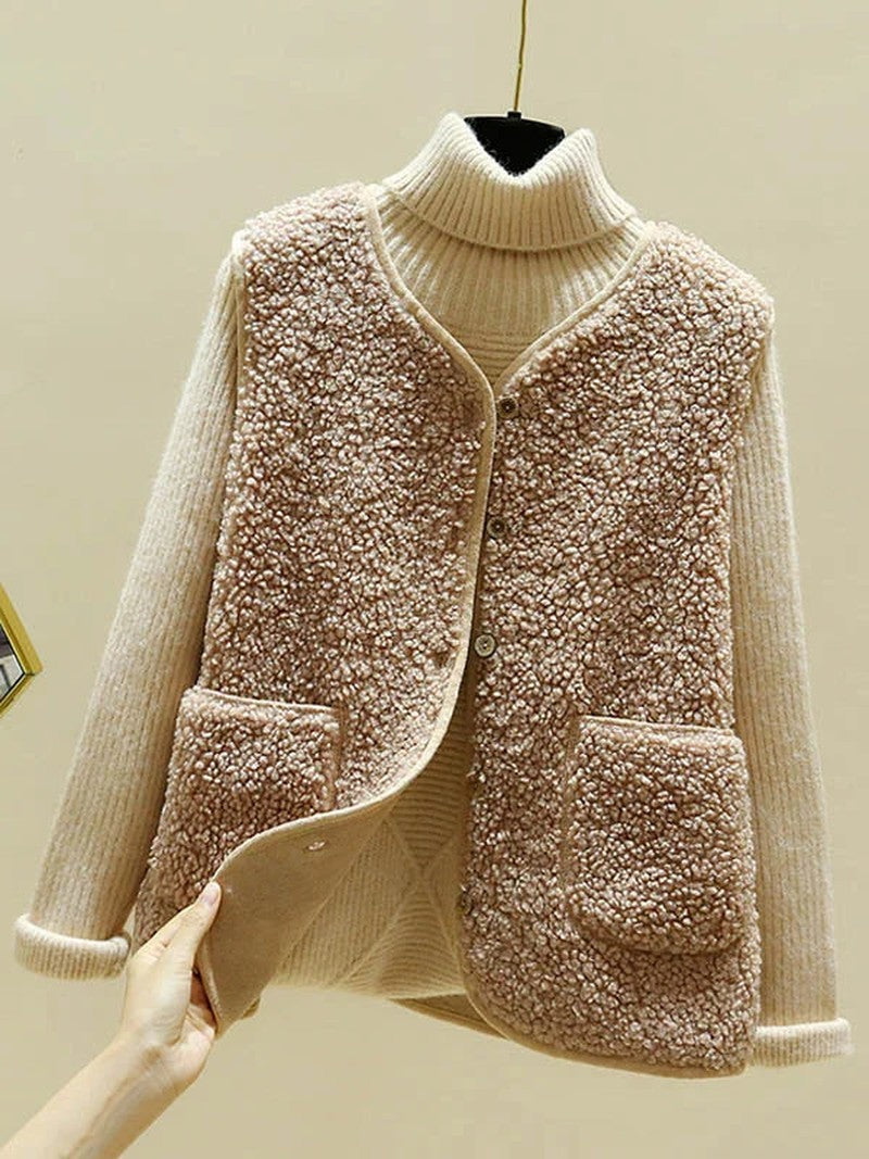 Nadine - luxurious sleeveless wool vest