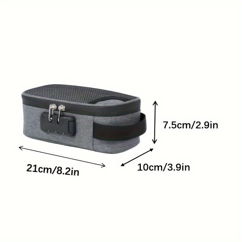Toiletry Travel Bag – Water-Repellent – Zipper Closure – With Combination Lock – Portable