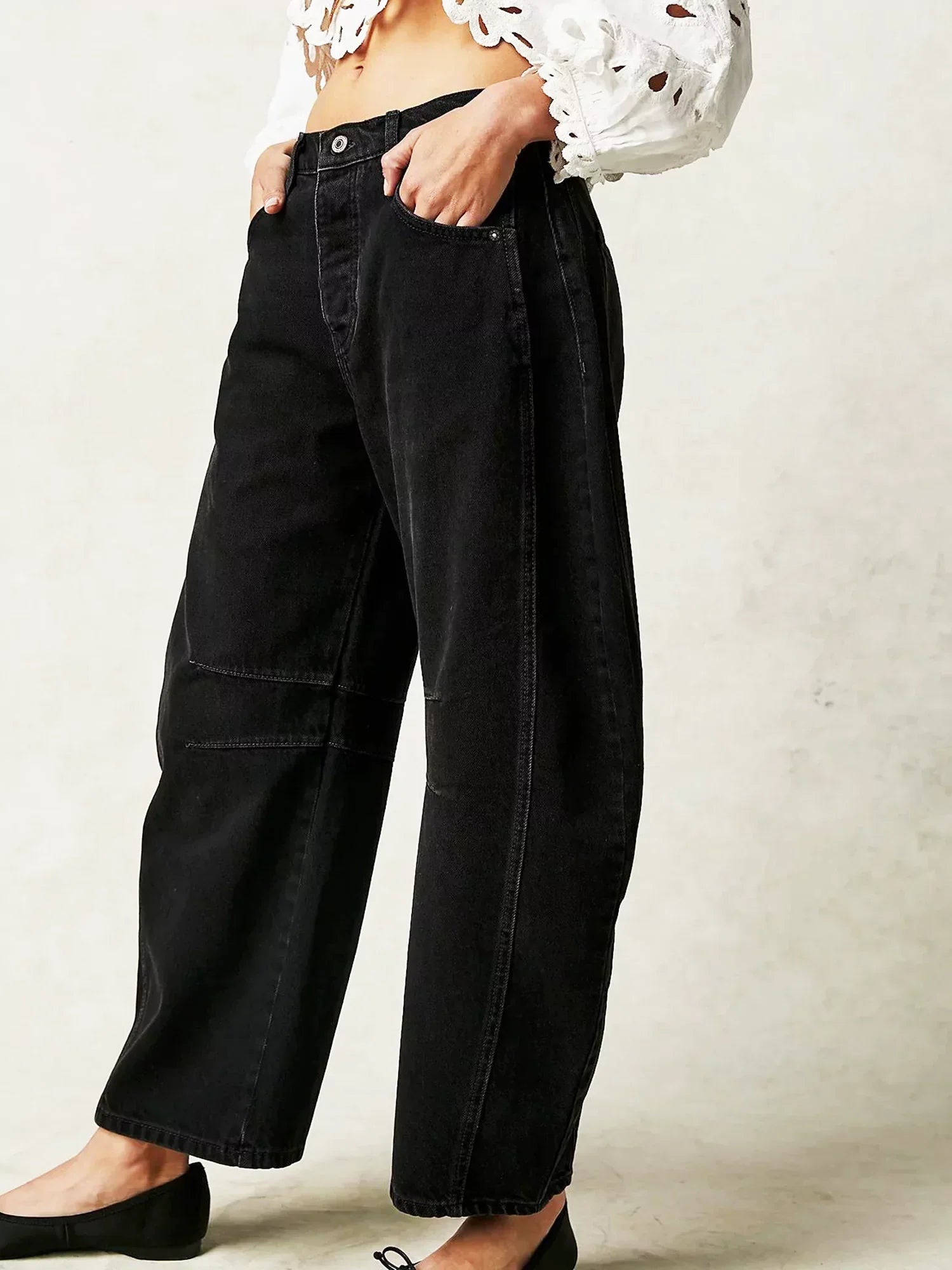 Ladies Pants - Wide Legs - High Waist - Comfortable Fit - Trendy Leopard Print