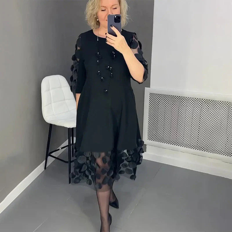 Eline - Elegant Black Dress for Women