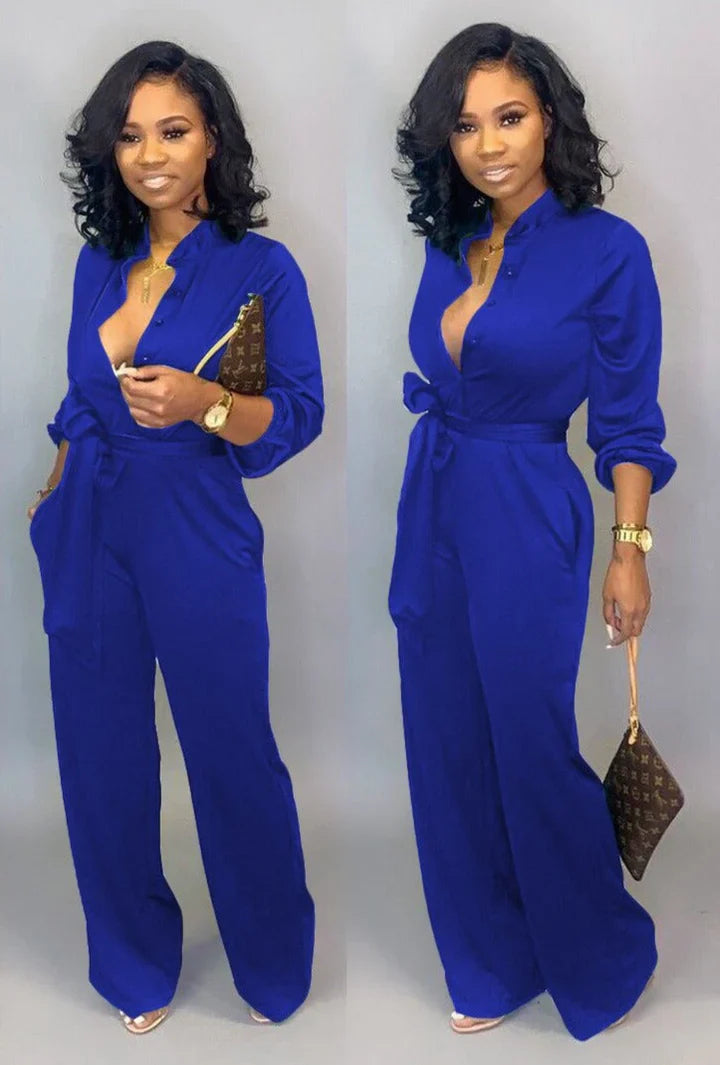 Niva – Stylish Jumpsuit With Long Sleeves For Women